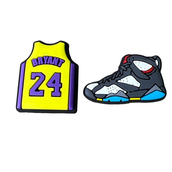 charms | Accessories | 2 Pack Kobe Bryant Jersey 24 And Air Jordan ...